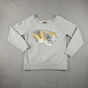 Missouri Tigers Sweatshirt Womens‎ Large Gray NCAA College Football Sportswear